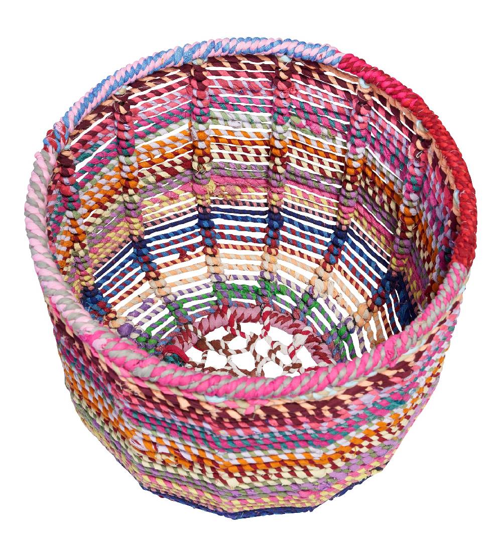 Novità Home Cesta rotonda in cotone di recupero - set 1/2 Online