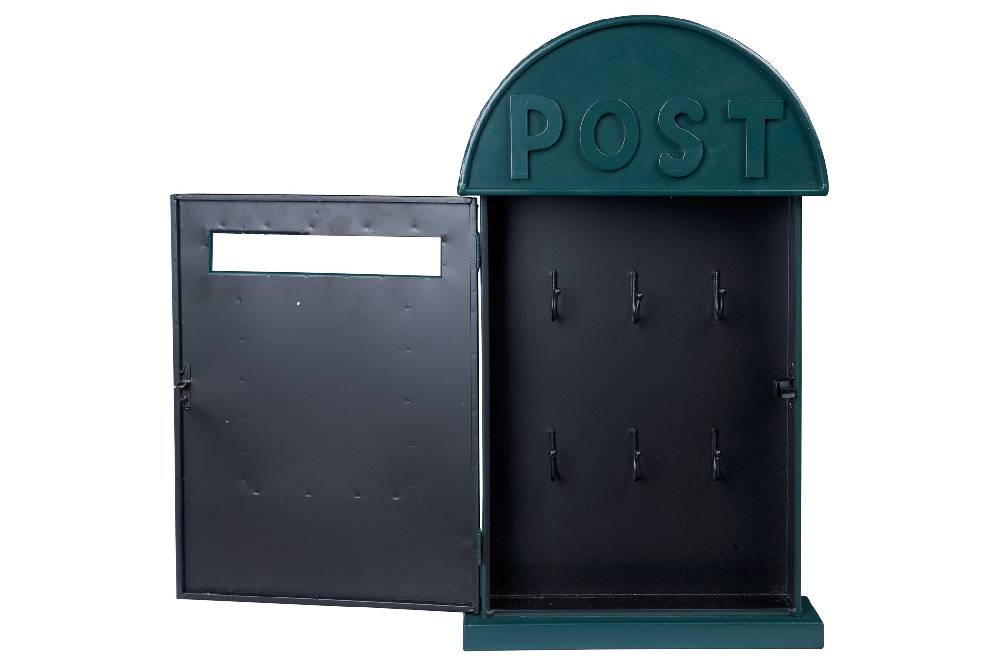 Novità Home Cassetta posta porta chiavi in metallo verde Saldi