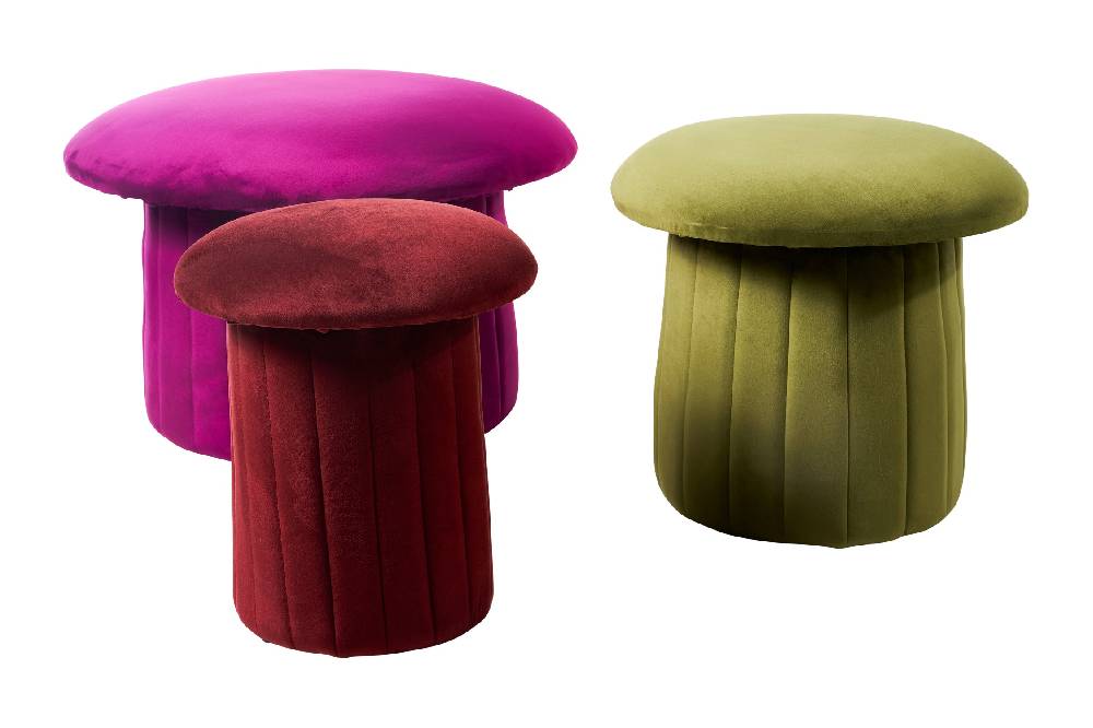 Novità Home Bois - pouf small rosso cinabro Spedizione Gratuita