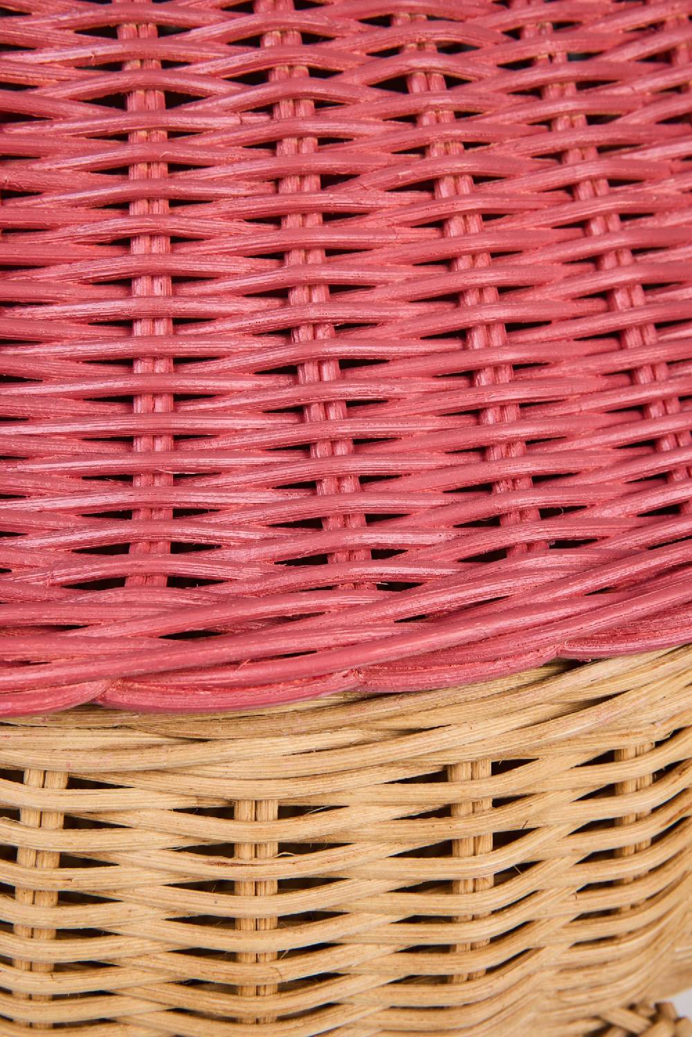 Novità Home Tressage - Granchio Contenitore In Midollino Naturale Arancio Super Saving Price