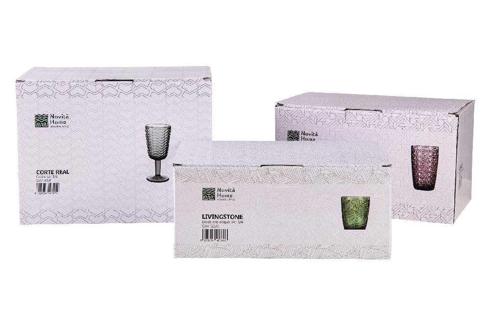 Novità Home Corte Real - Bicchiere Bibita Fume Set 1/6 Soddisfazione Garantita