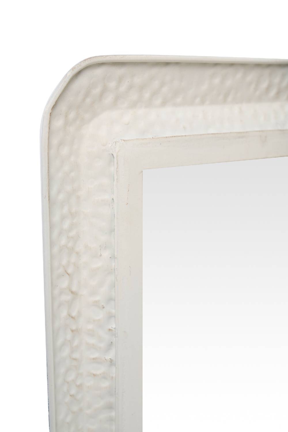 Novità Home Balera - specchio rettangolare bianco martellato Negozio
