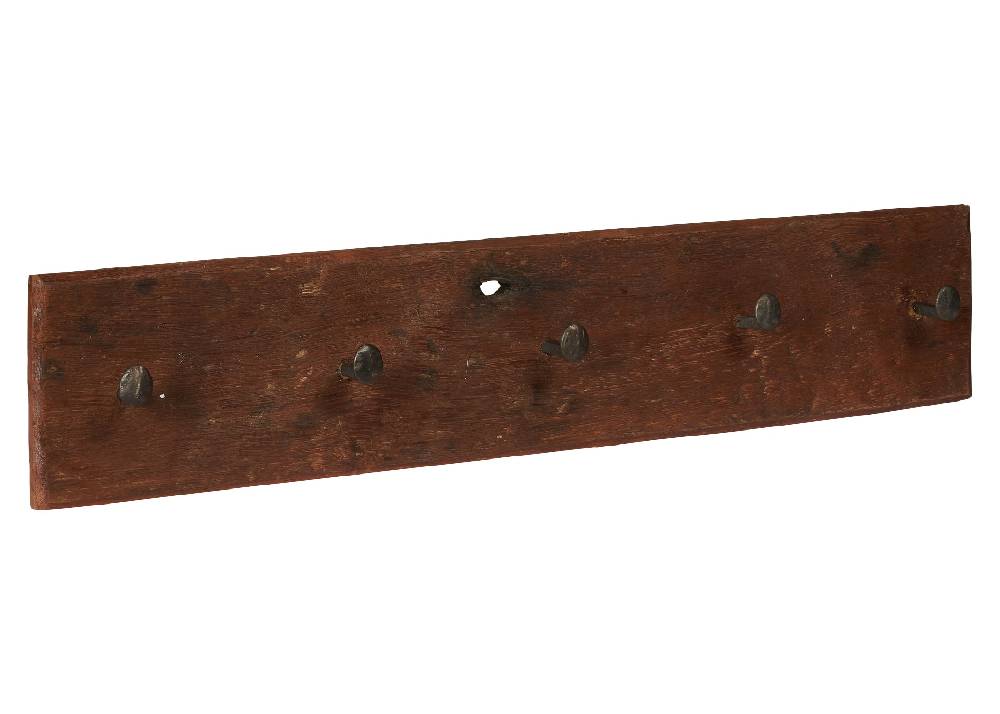 Novità Home Attaccapanni legno ganci metallo - 5 posti