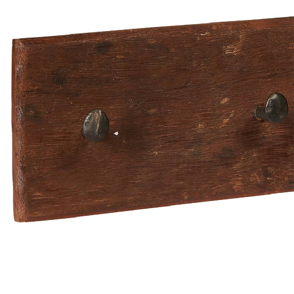 Novità Home Attaccapanni legno ganci metallo - 5 posti In Saldo