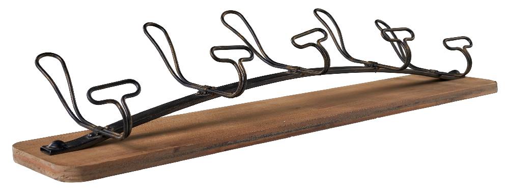 Novità Home Attaccapanni legno 5 ganci Nuova