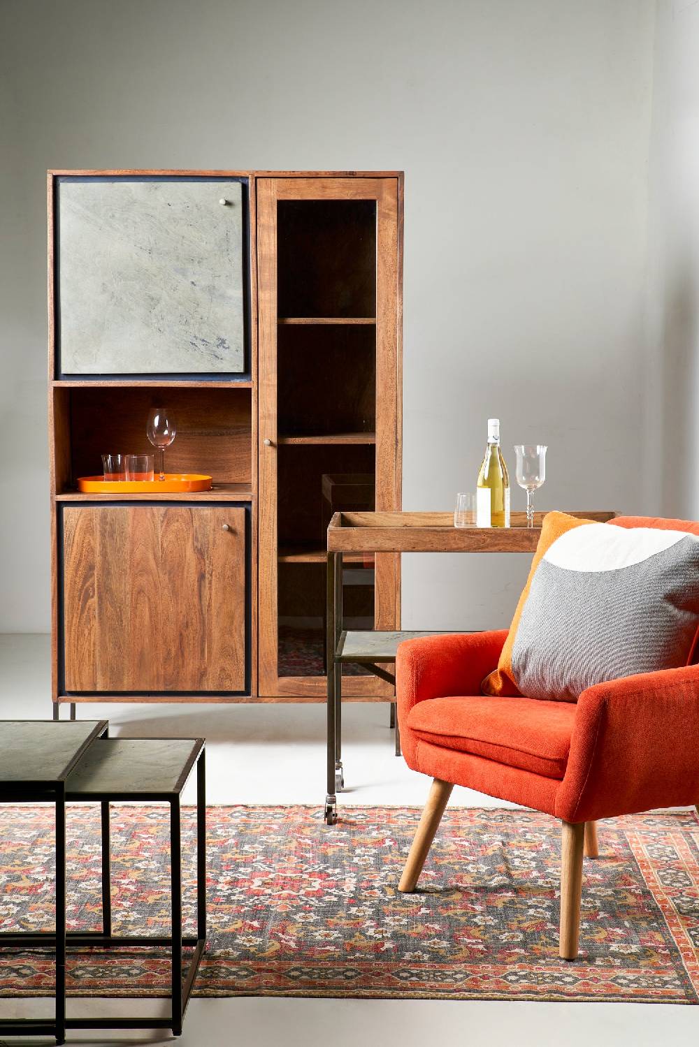 Novità Home Ardesia - tavolo con porta giornali Economico