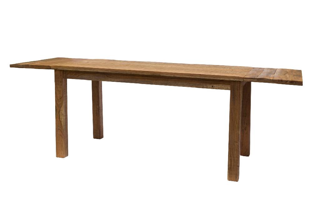 Novità Home Tavolo da Pranzo in Legno di Acacia con Prolunghe Estraibili Outlet