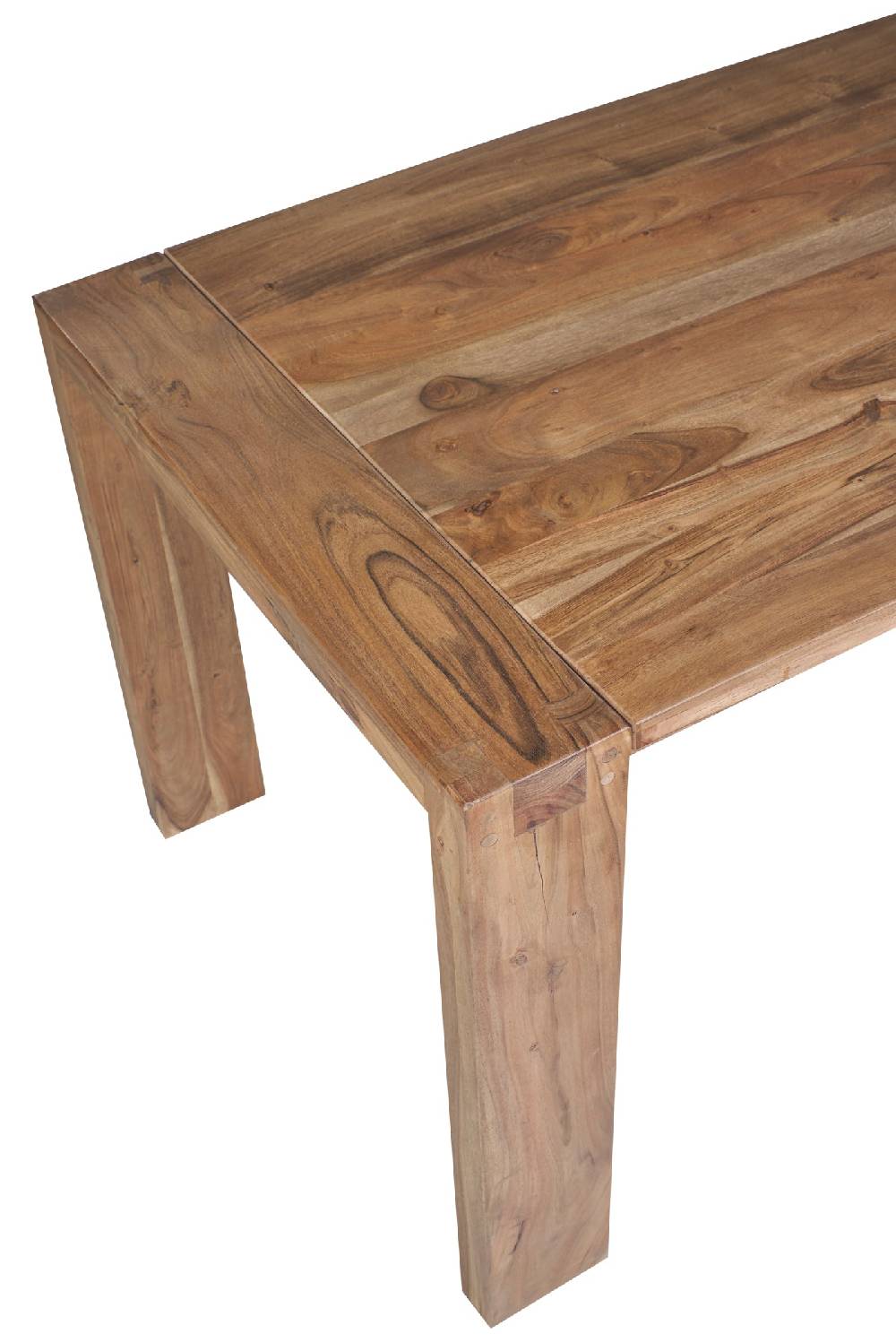 Novità Home Stone - Tavolo da Pranzo in Legno di Acacia con Prolunghe Estraibili Saldi