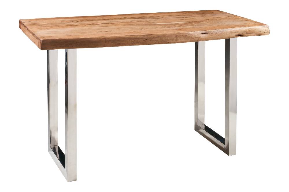Novità Home Melburne - tavolo acacia con gambe color acciaio Saldi Di Fabbrica