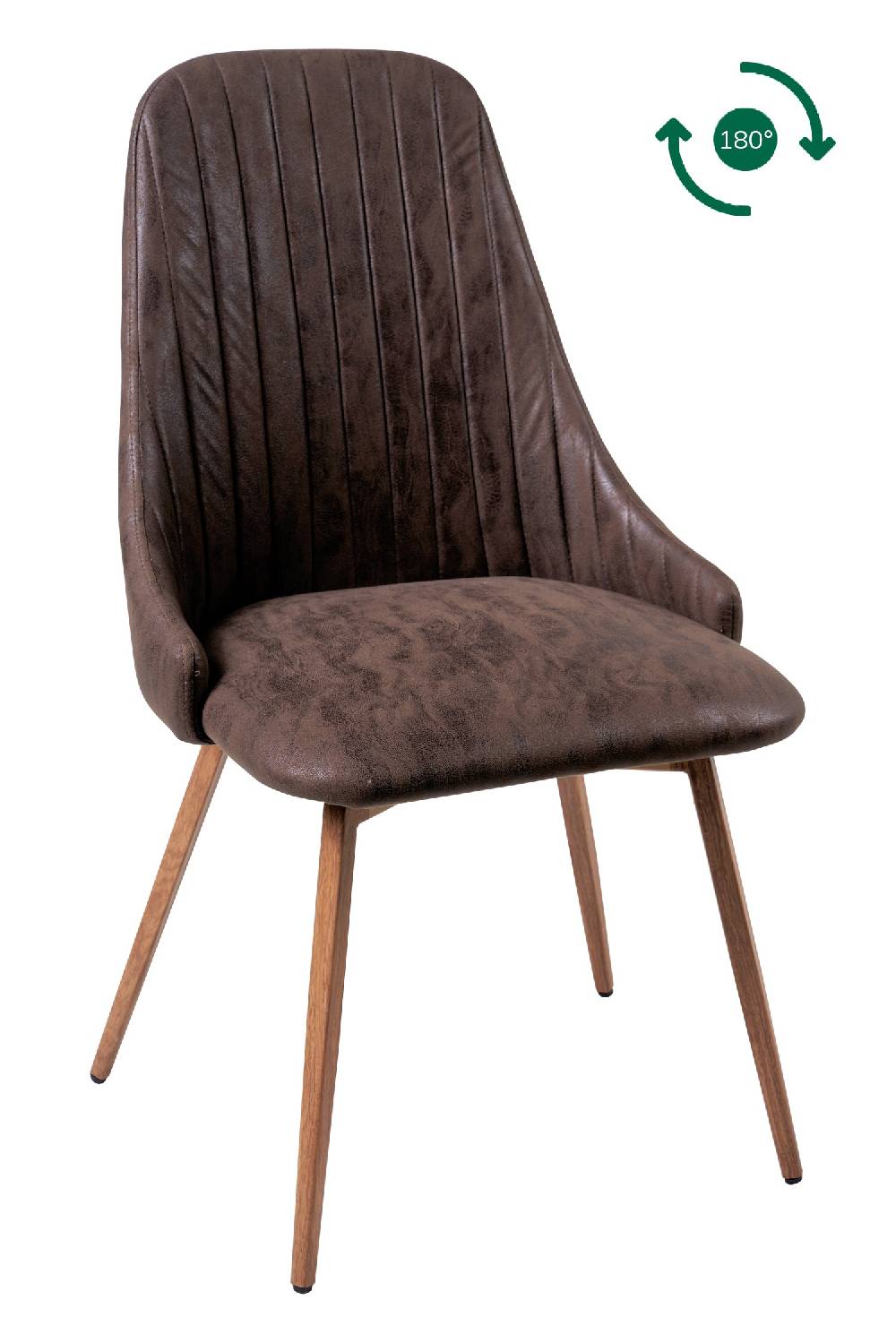 Novità Home Terese - sedia giro 180 marrone Moda
