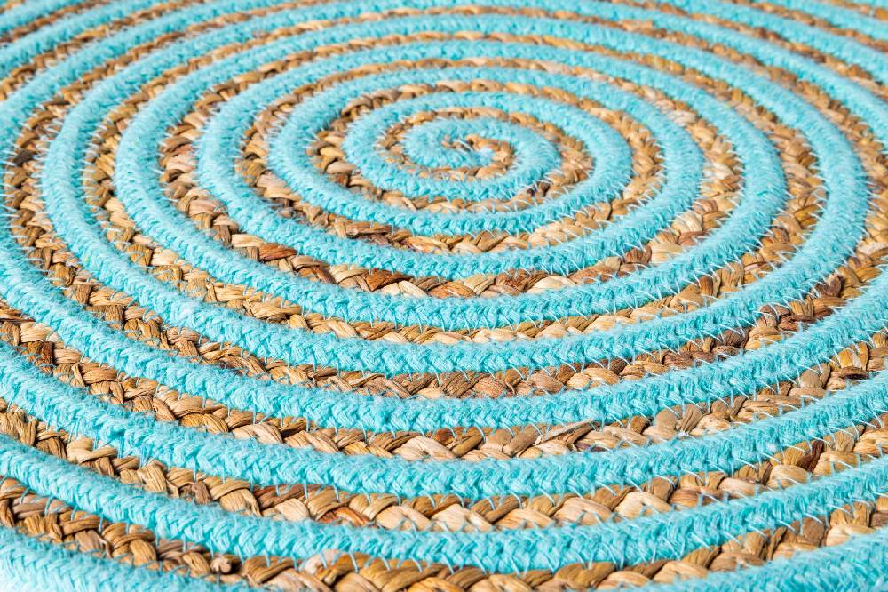 Novità Home Placemate - Circle Naturale E Turquese Set 1/4 Prezzo Ridotto
