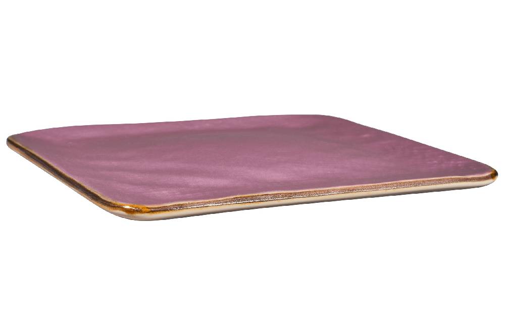 Novità Home Mediterraneo - Piattino Quadrato Pane Rosa Economico