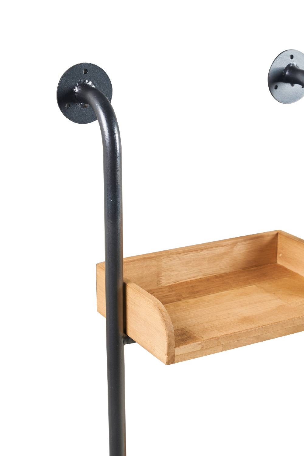 Novità Home Utility - 3 Mensole In Legno Con Supporto In Ferro Saldi Di Fabbrica