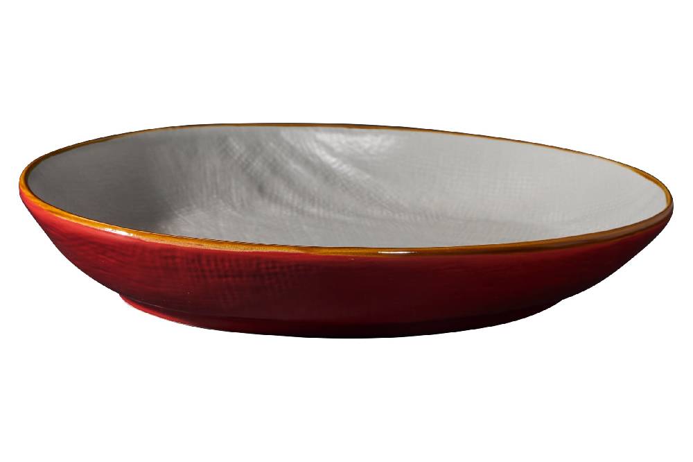 Novità Home Mediterraneo - Vassoio Ovale Bordo Alto - Colori Assortiti Italy