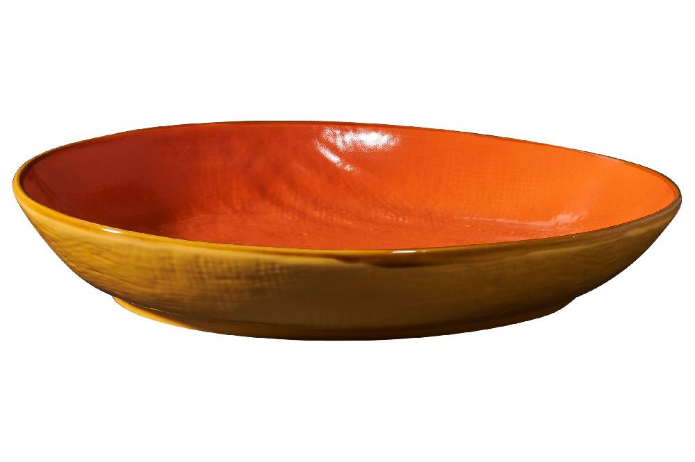 Novità Home Mediterraneo - Vassoio Ovale Bordo Alto - Colori Assortiti Italy