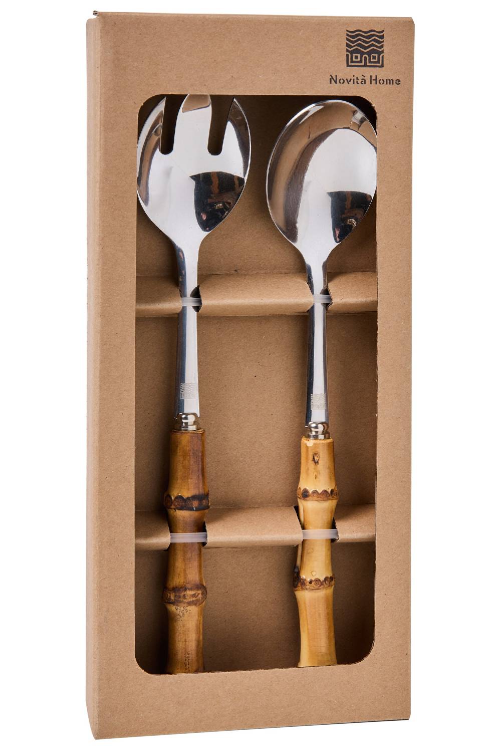 Novità Home Chatelet - Posate Set 1/2 Manico In Radice Di Bambu Hotsell