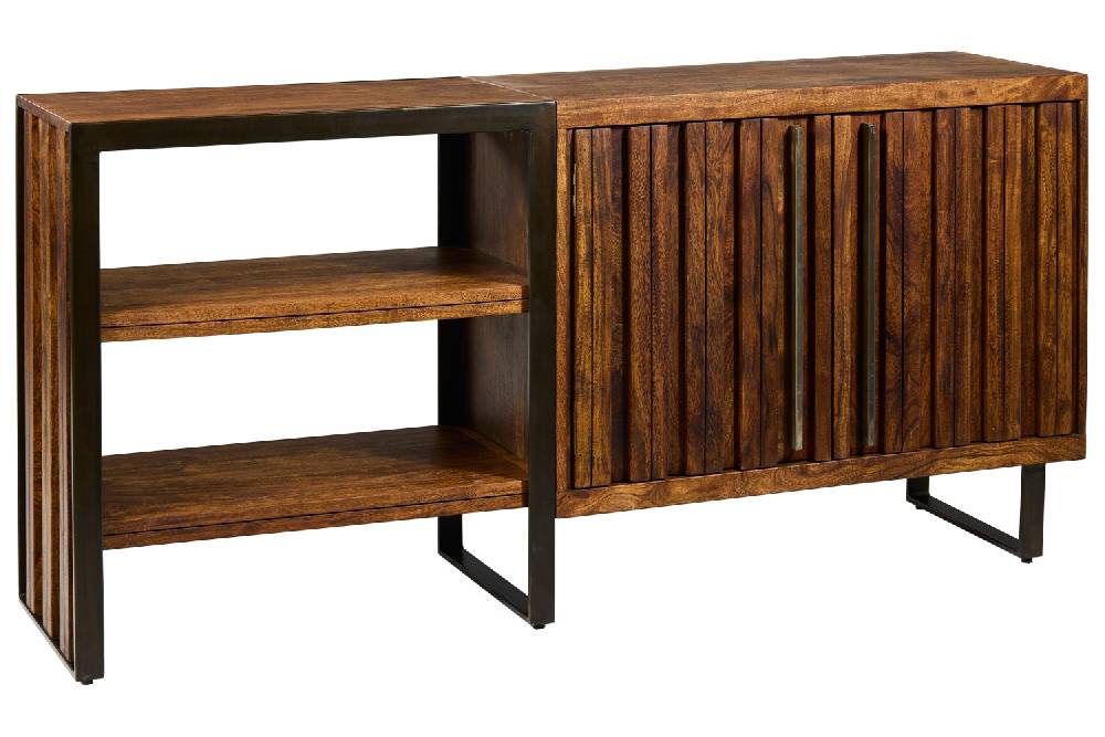 Novità Home Boston - Credenza 2 Sportelli Con Ripiani Vendita Economica