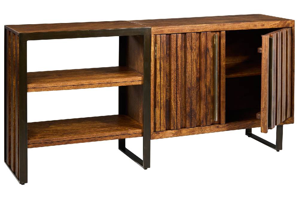 Novità Home Boston - Credenza 2 Sportelli Con Ripiani Vendita Economica