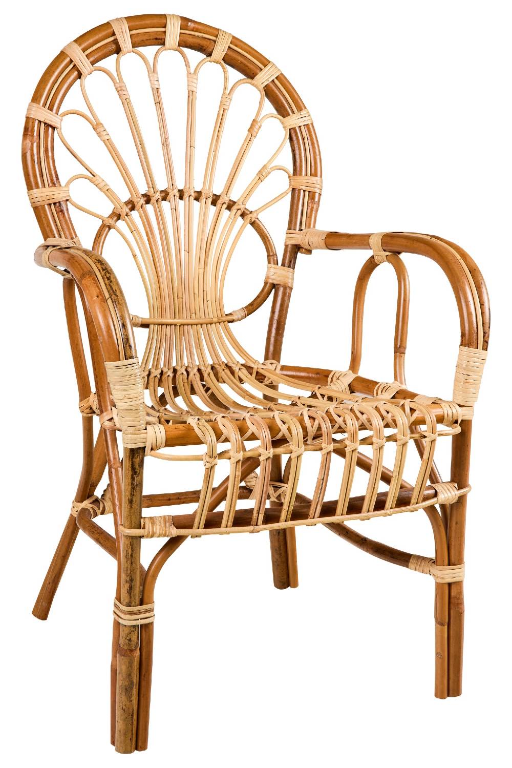 Novità Home Zaira - Poltroncina Rattan Con Braccioli Vendite Flash