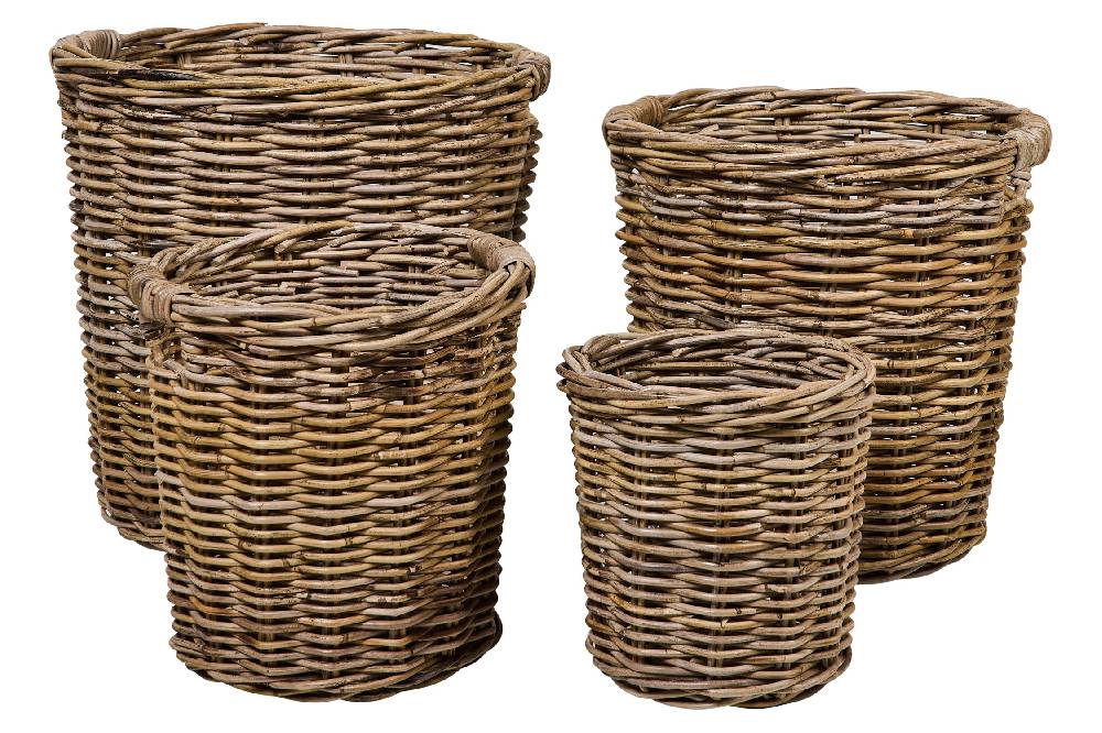 Novità Home Rush Weaves - Ceste Tonde Set 1/4 In Linea