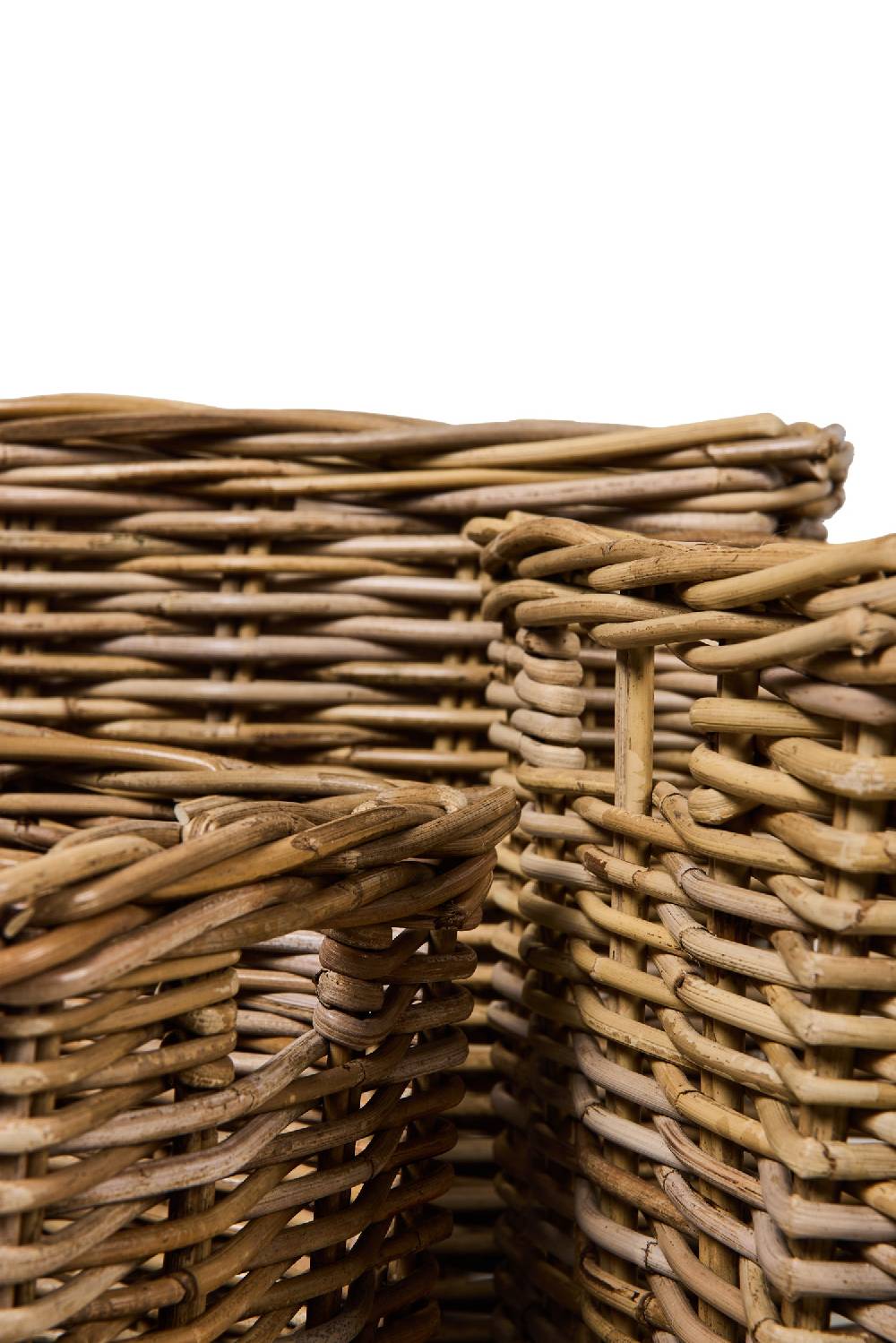 Novità Home Rush Weaves - Ceste Rettangolari Alte Set 1/3 Nuovo