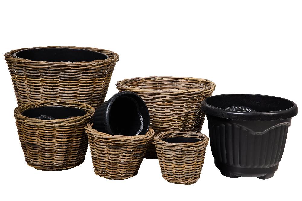 Novità Home Rush Weaves - Ceste Porta Piante Con Vasi In Plastica Set 1/5 Qualità