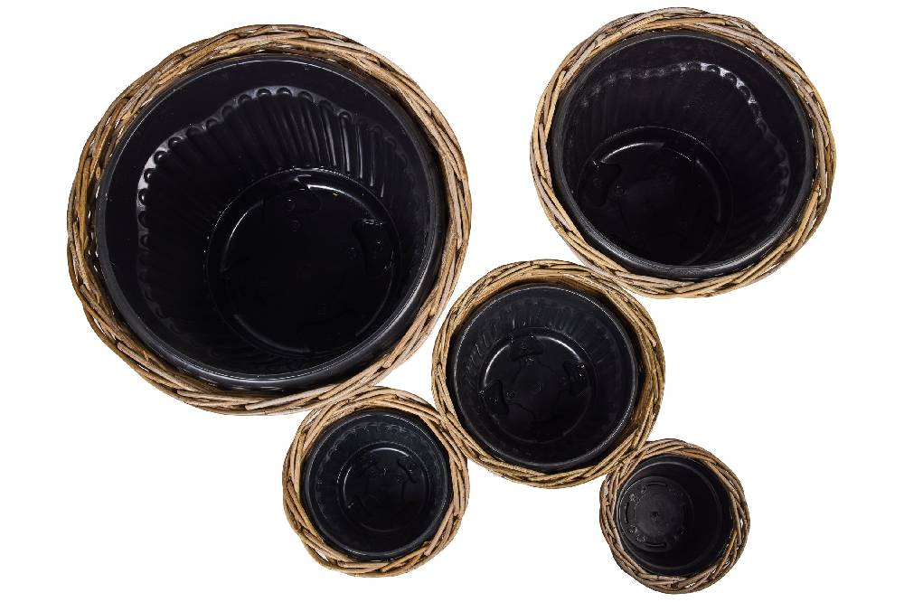 Novità Home Rush Weaves - Ceste Porta Piante Con Vasi In Plastica Set 1/5 Qualità