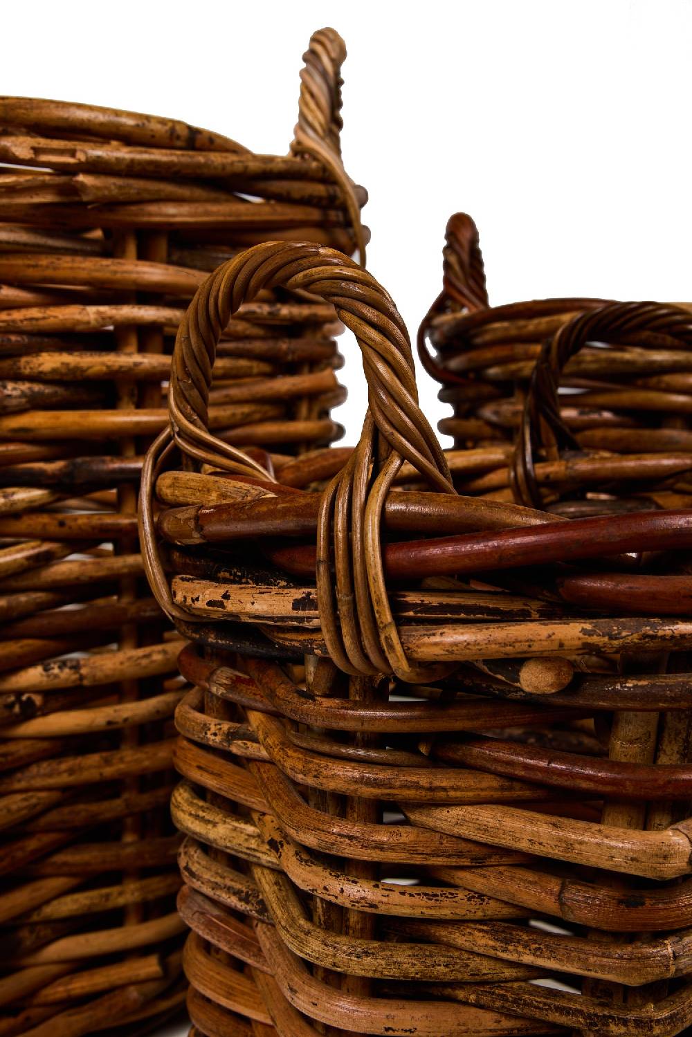 Novità Home Rush Weaves - Ceste Con Manici Asalam Rattan Set 1/3 Promozione