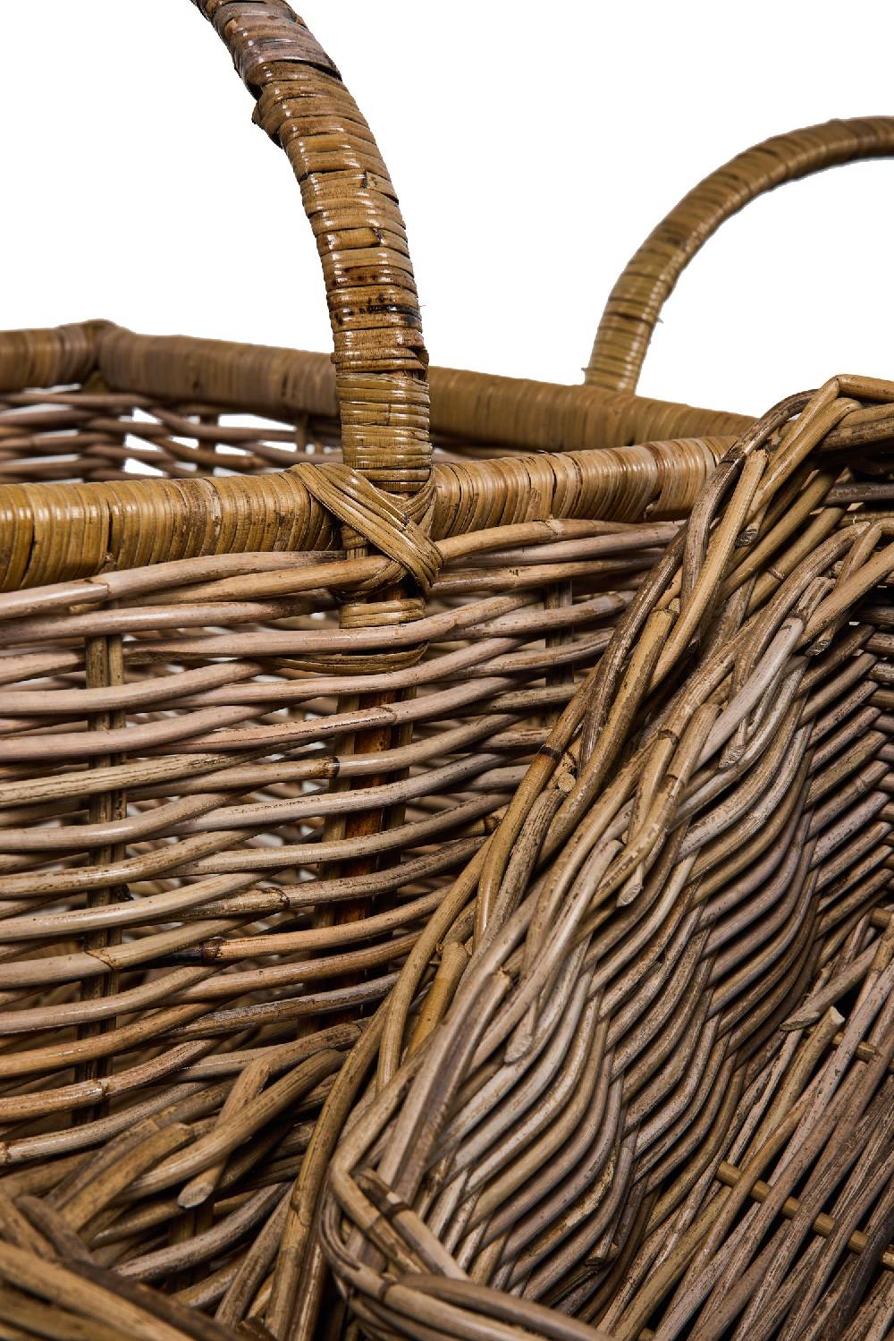 Novità Home Rush Weaves - 2Ceste Porta Legna +3 Ceste Rett.Natural Kubu Grey Negozi Online