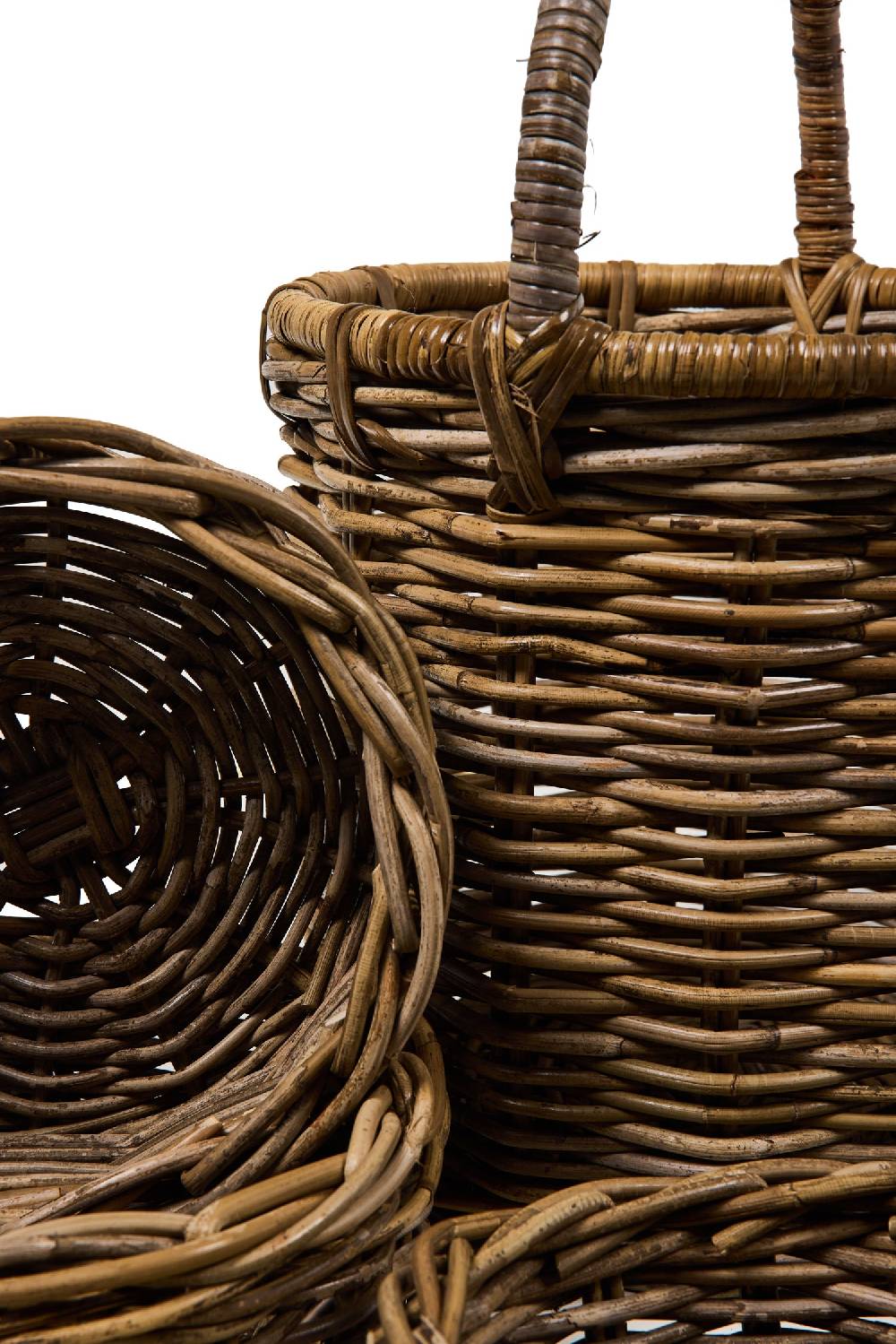 Novità Home Rush Weaves - Cesta Con Manico Con 3 Cestini Set 1/4 Presa