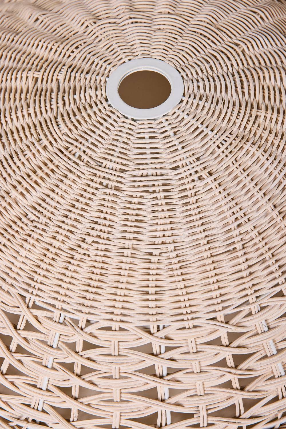 Novità Home Lumiere - Cappello Lampad.Piatto Midollino Bianco Grandi sconti