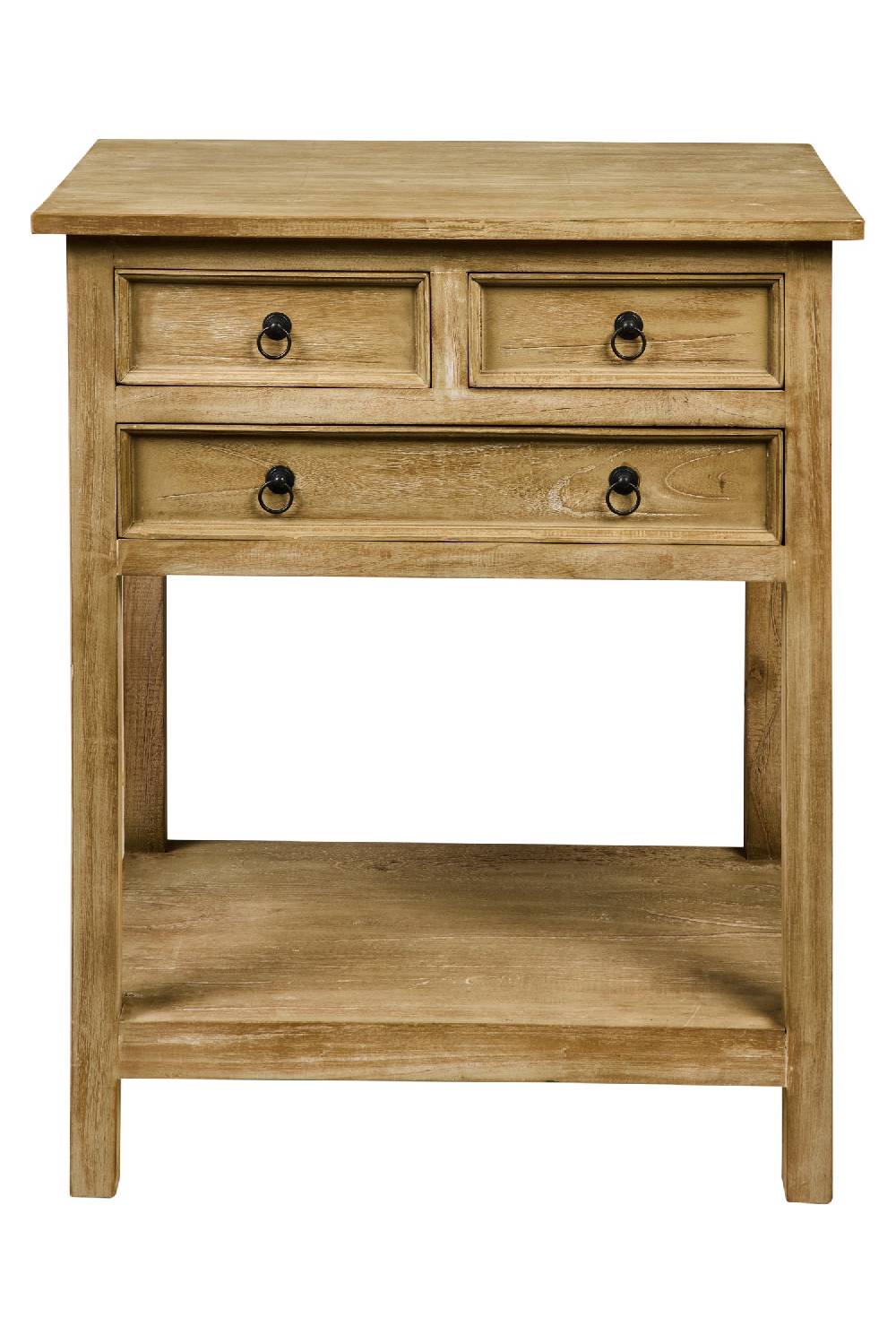 Novità Home Floriane - Mobiletto Comodino 4 Casetti Natural Vintage Sottocosto
