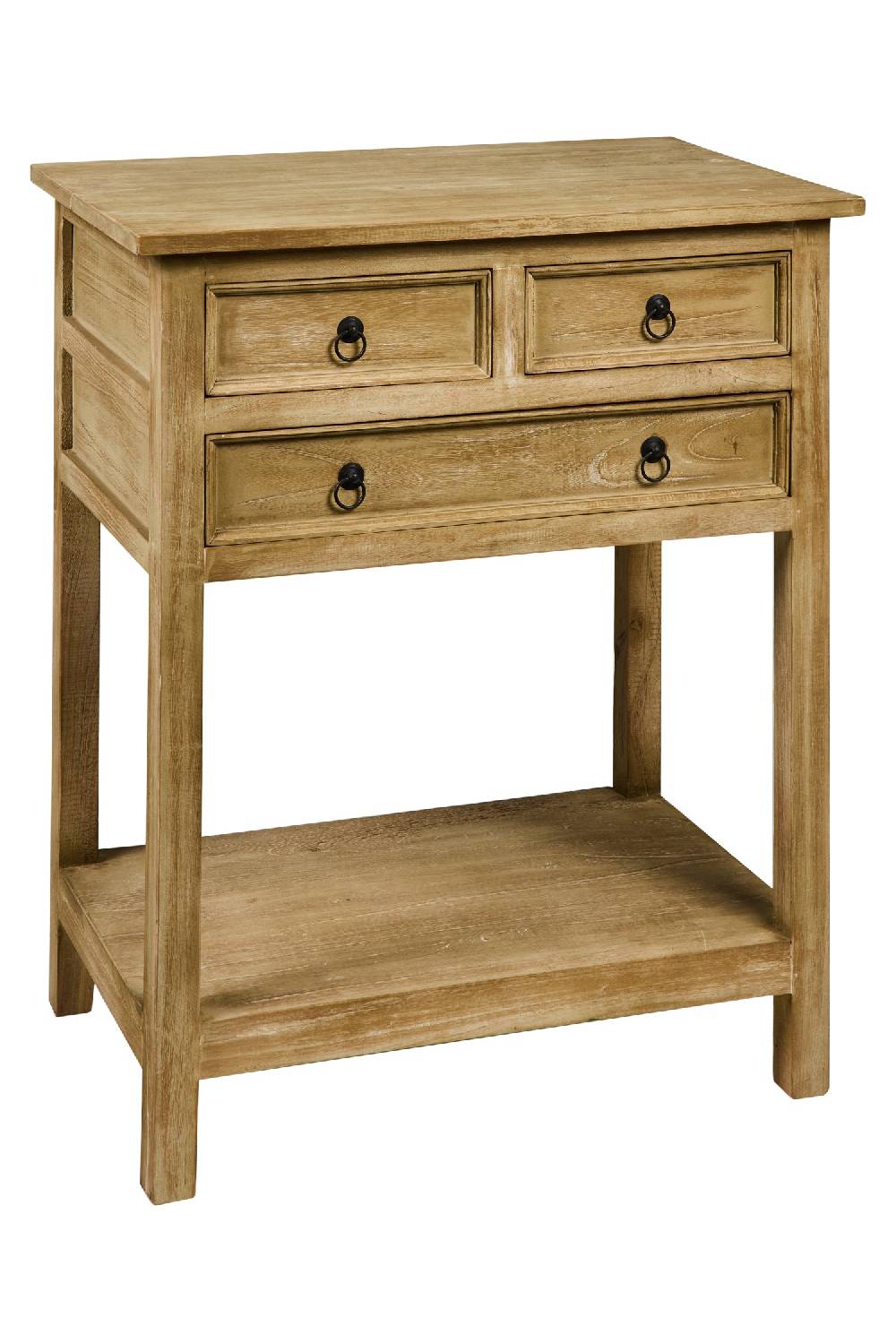 Novità Home Floriane - Mobiletto Comodino 4 Casetti Natural Vintage Sottocosto
