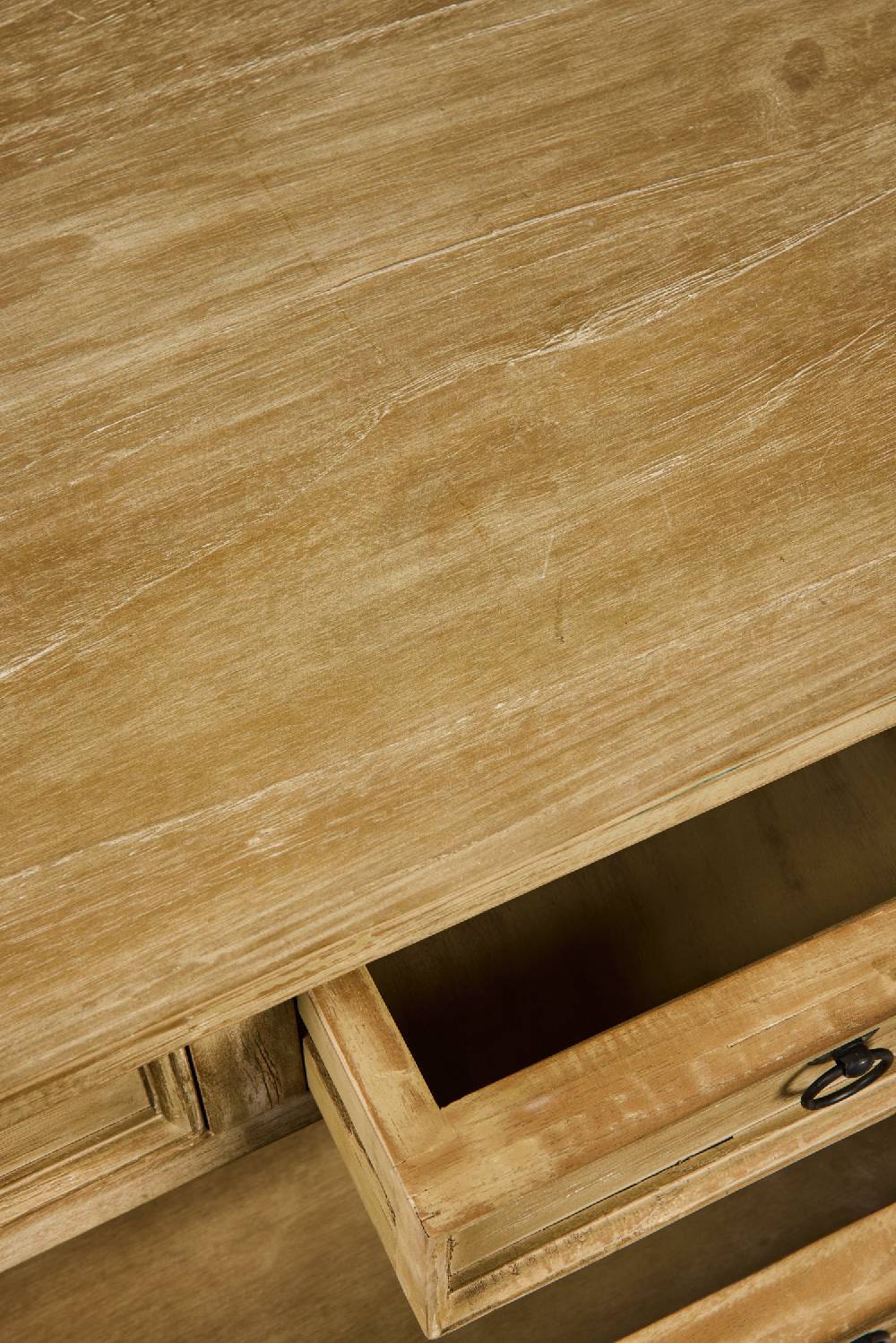 Novità Home Floriane - Mobiletto Comodino 4 Casetti Natural Vintage Sottocosto