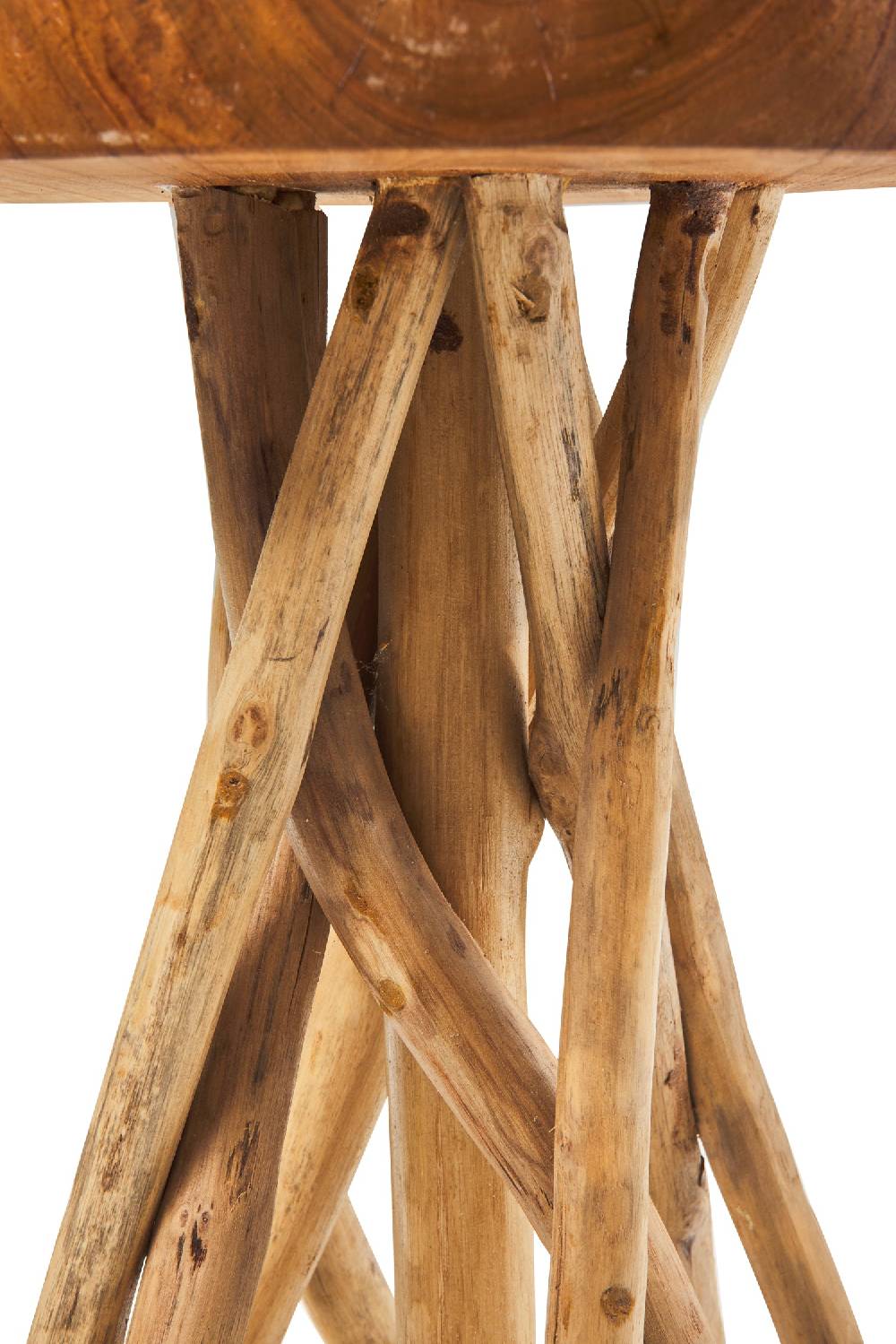 Novità Home Craftsman - Tavolino Tondo Con Gambe Teak Sconto