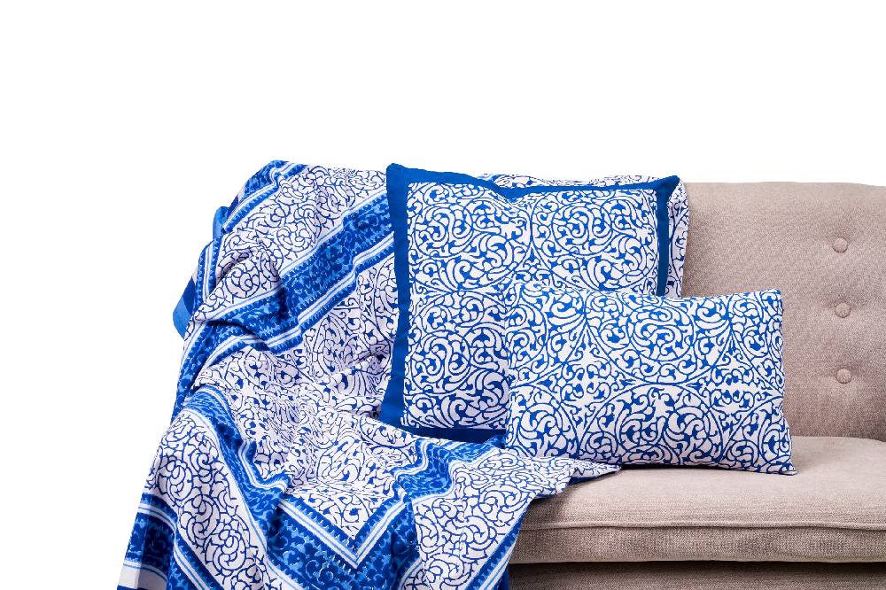 Novità Home Dorgali - mezzero doppio decor blue in cotone - 270x270 I Più Venduti