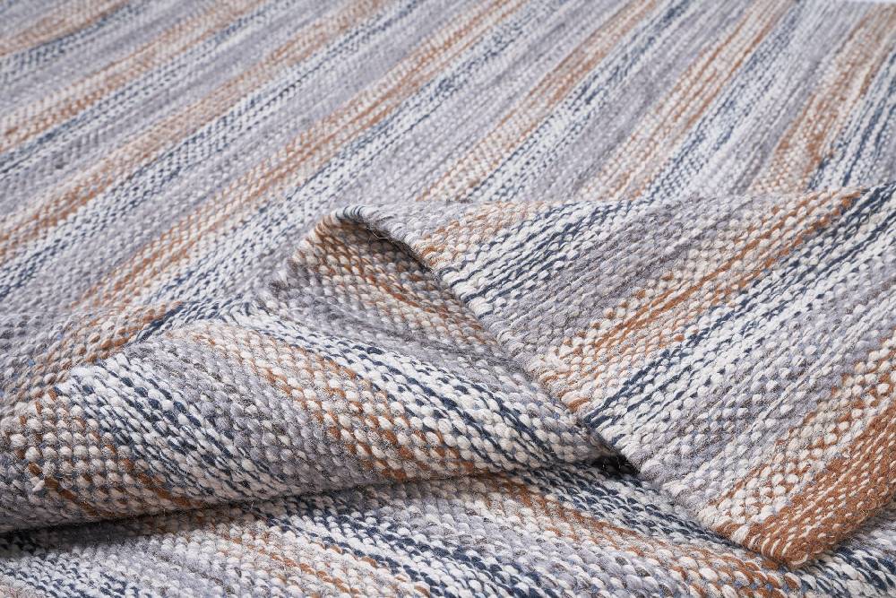 Novità Home Disegual - tappeto melange' lana e cotone toni marrone/blue Moda