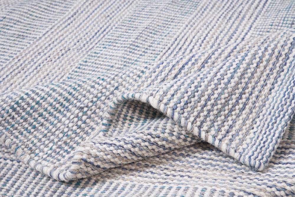 Novità Home Disegual - tappeto melange' lana e cotone toni beige/blue Spedizione gratuita
