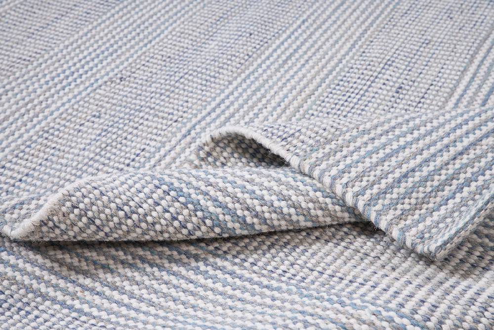Novità Home Disegual - tappeto melange' lana e cotone toni azzurro Sconto di tempo limitato