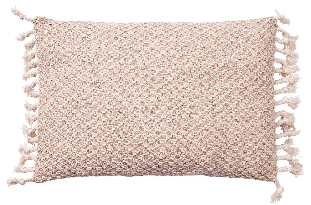 Novità Home Cuscino 40x60 jaquard con frange Offerte esclusive