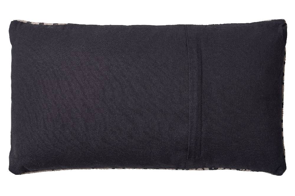 Novità Home Cuscino 30x50 ikat beoge e nero Lightning offer