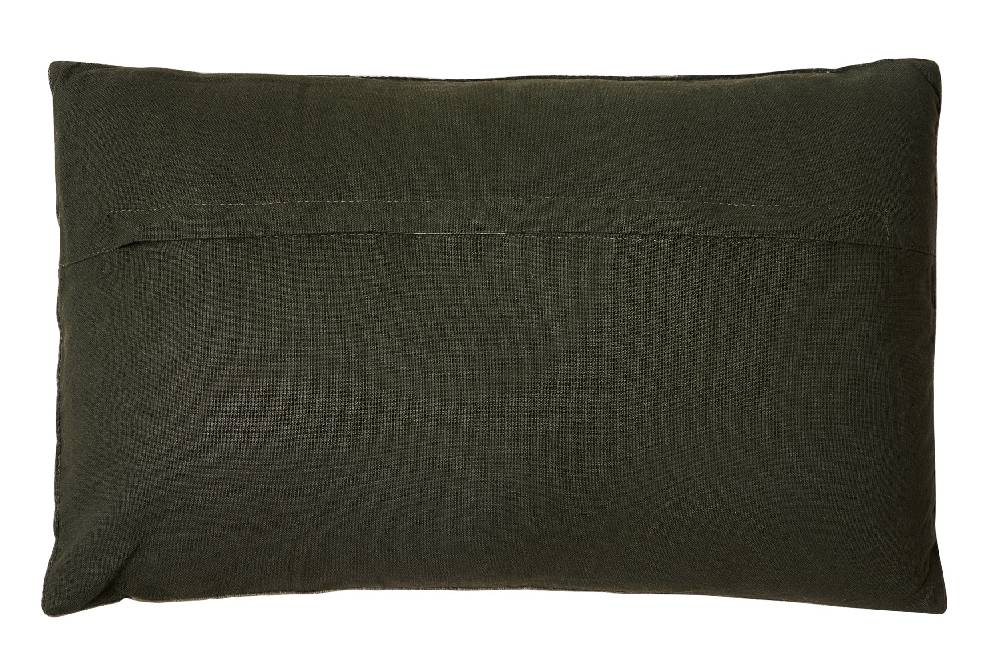 Novità Home Cuscino - velluto di cotone verde scuro rettangolare Offerte stagionali