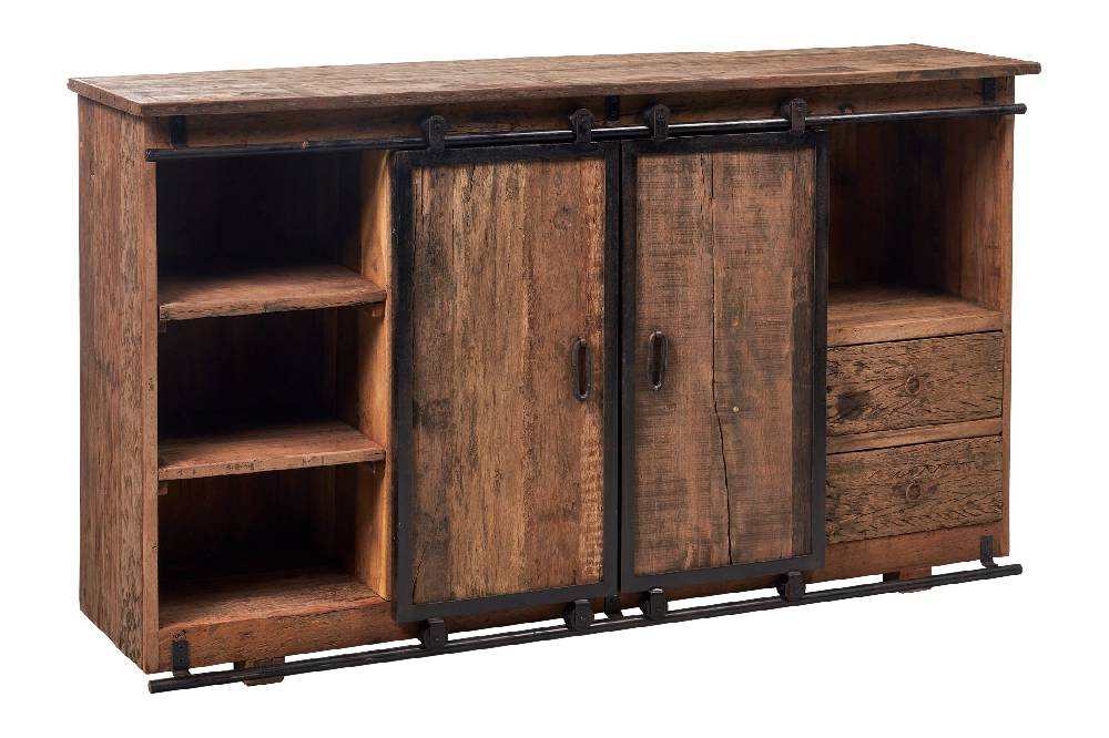 Novità Home Credenza teak sportelli scorrevoli Sconti VIP