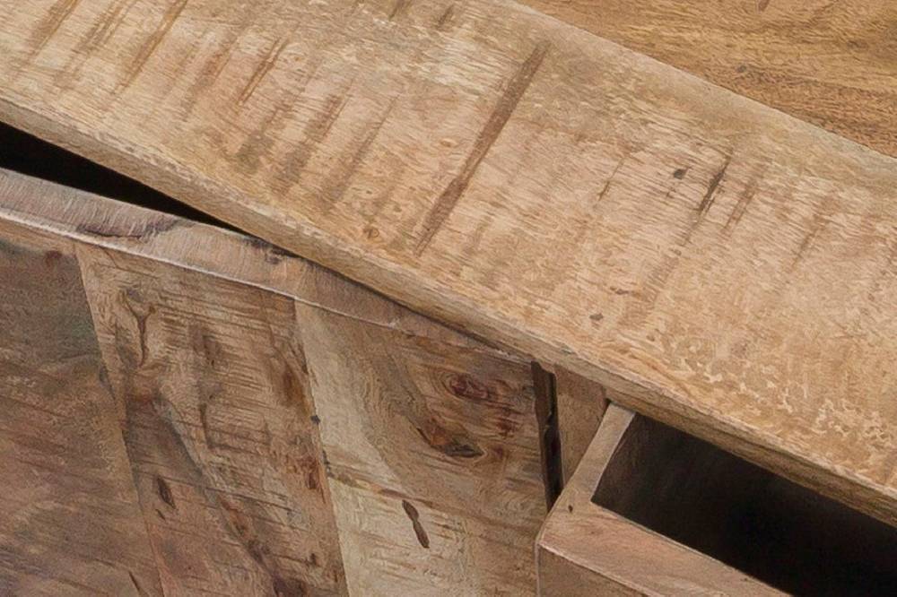 Novità Home Credenza 2 cassetti e sportelli in legno naturale e metallo ACQUISTA ORA