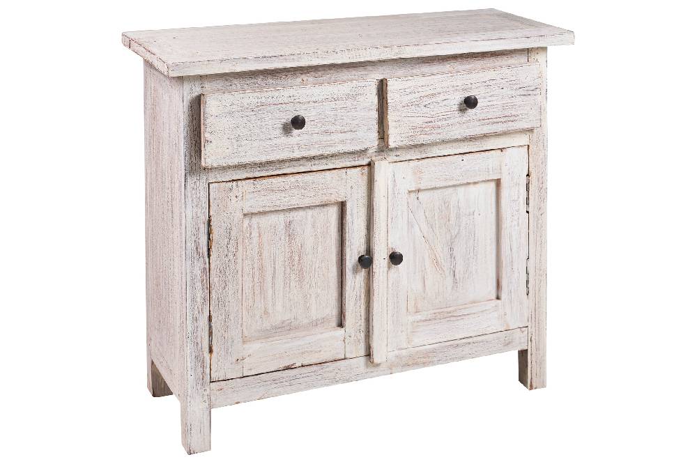 Novità Home Cordonnier - mobiletto white wash Fino al 50% di sconto