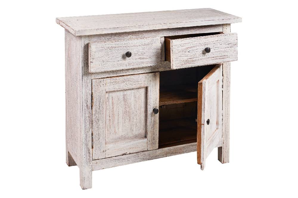 Novità Home Cordonnier - mobiletto white wash Fino al 50% di sconto