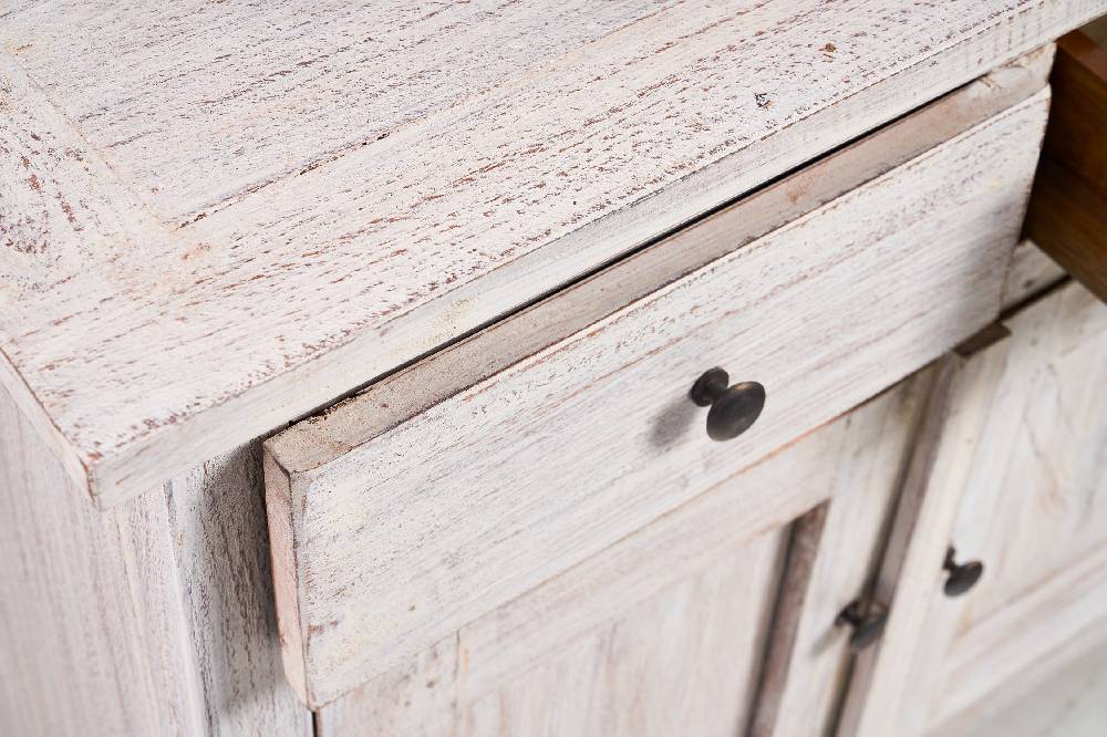 Novità Home Cordonnier - mobiletto white wash Fino al 50% di sconto