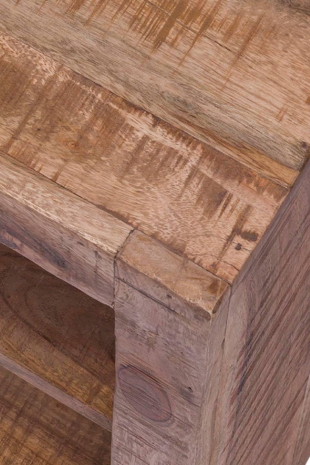 Novità Home Comodino 2 ripiani in legno Offerta speciale della fabbrica