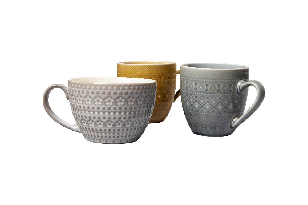 Novità Home Imperfect - egipt tazza grigia con rilievi Discount Store per i nuovi prodotti