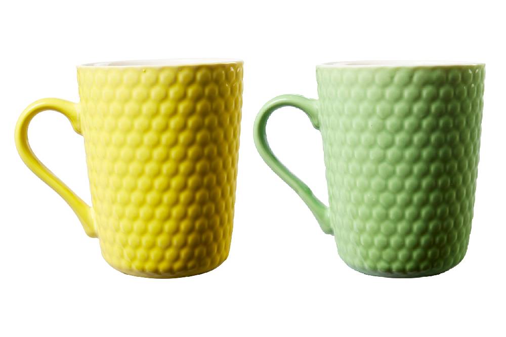 Novità Home Imperfect - bubbles tazza verde con rilievo pallino Super sconto